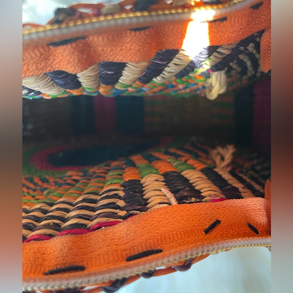 Woven Rattan Shoulder/Hand Bag - Picture 5 of 7